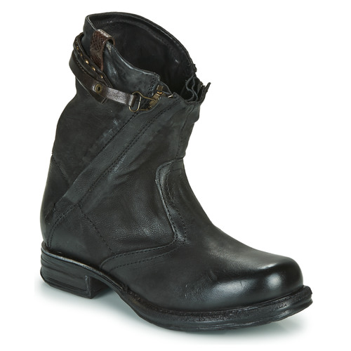 Chaussures Femme Boots Airstep / A.S.98 SAINT METAL ZIP Noir