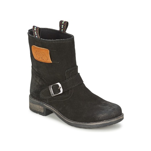 Schuhe Mädchen Boots Le Temps des Cerises JUNIOR ALOE Schwarz