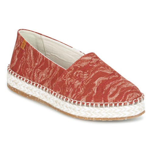 Chaussures Femme Espadrilles El Naturalista SEAWEED CANVAS Rouge / Orange 