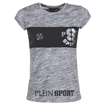 Vêtements Femme T-shirts manches courtes Philipp Plein Sport THINK WHAT U WANT Gris