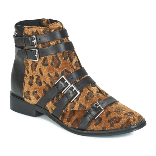 Schuhe Damen Boots Le Temps des Cerises IZY Leopard