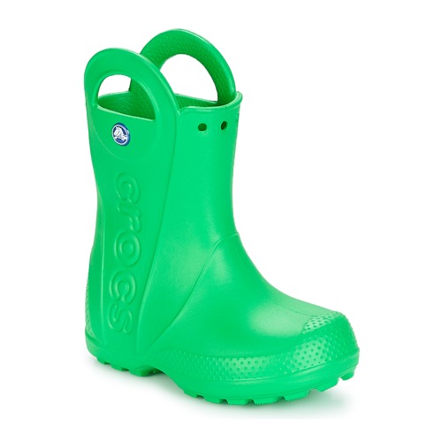 Scarpe Unisex bambino Stivali da pioggia Crocs HANDLE IT RAIN BOOT KIDS Verde