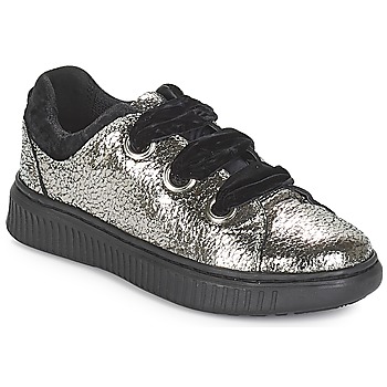 Chaussures Fille Baskets basses Geox J DISCOMIX GIRL Argenté