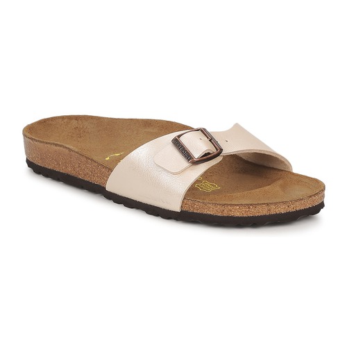 Schuhe Damen Pantoffel Birkenstock MADRID Creme