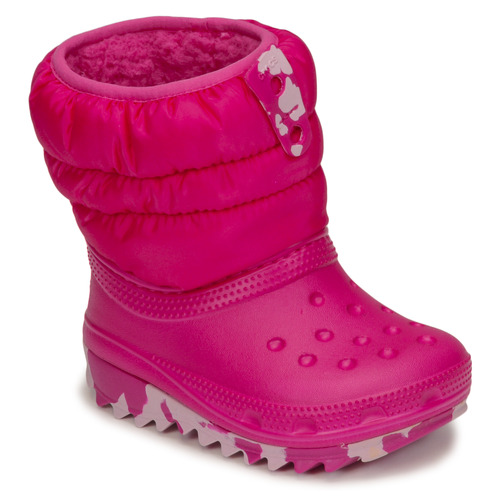 鞋子 女孩 雪地靴 crocs 卡骆驰 Classic Neo Puff Boot T 玫瑰色