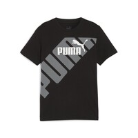 衣服 男孩 短袖体恤 Puma 彪马 PUMA POWER GRAPHIC TEE B 黑色