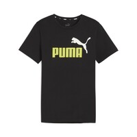 衣服 男孩 短袖体恤 Puma 彪马 ESS+ 2 COL LOGO TEE B 黑色