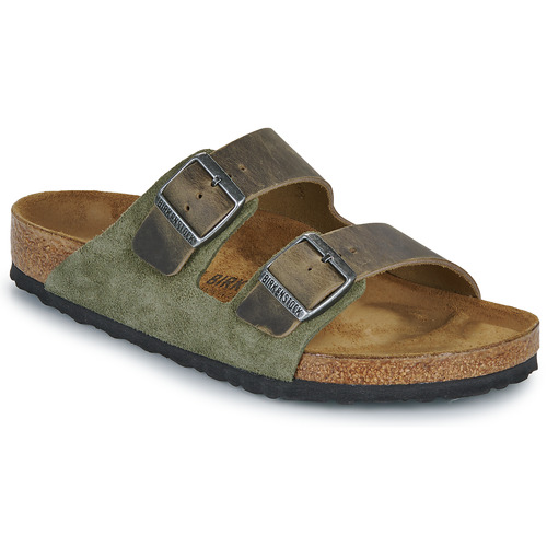 鞋子 男士 休闲凉拖/沙滩鞋 Birkenstock 勃肯 Arizona LEVE/LEOI Thyme 卡其色