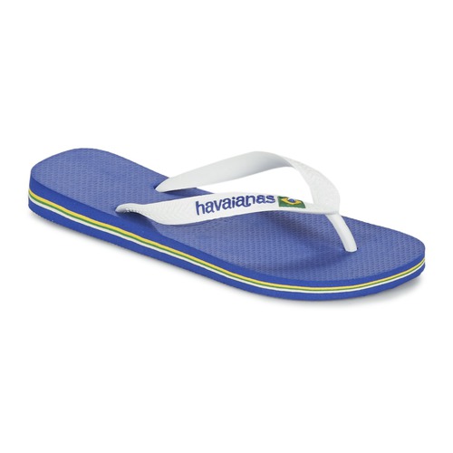 Shoes Flip flops Havaianas BRASIL LOGO White / Marine