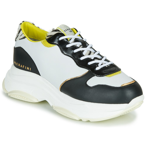 Shoes Women Low top trainers Serafini BROOKLYN White / Black