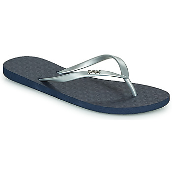 Shoes Women Flip flops Roxy VIVA TONE II Marine / Silver