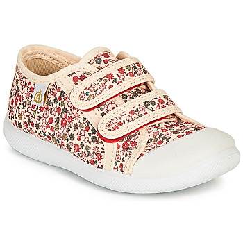 Shoes Girl Low top trainers Citrouille et Compagnie GLASSIA Ecru / Multicolour