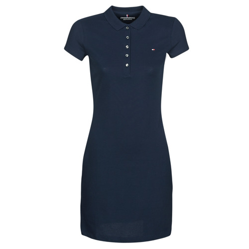 Clothing Women Short Dresses Tommy Hilfiger HERITAGE SLIM POLO DRS Marine