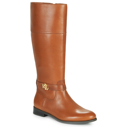 Shoes Women High boots Lauren Ralph Lauren BAYLEE Cognac