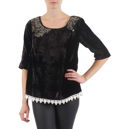 Clothing Women Long sleeved tee-shirts Lollipops PILOW TOP Black