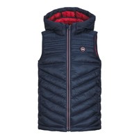 Clothing Boy Duffel coats Jack & Jones JJEHERO BODYWARMER HOOD Marine