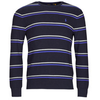 Clothing Men Jumpers Polo Ralph Lauren LSTXTSTRCNPP-LONG SLEEVE-PULLOVER Marine / Blue / Grey