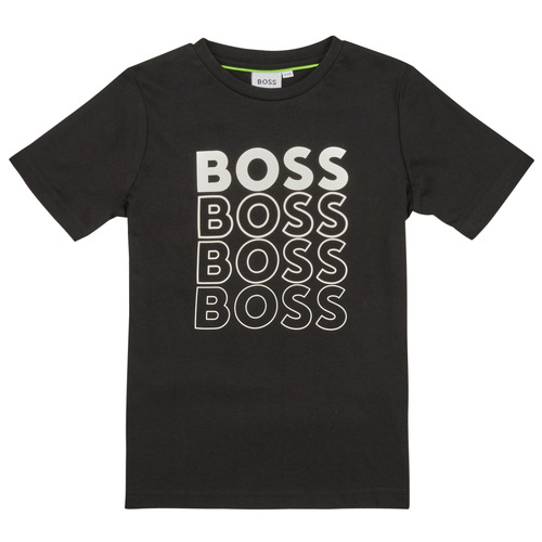 Clothing Boy Short-sleeved t-shirts BOSS J25O05-09B-J Black