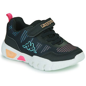 Shoes Girl Low top trainers Kappa WAMBY KID EV Black / Pink