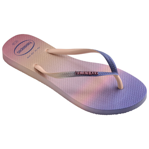 Shoes Women Flip flops Havaianas SLIM GRADIENT SUNSET Pink / Blue