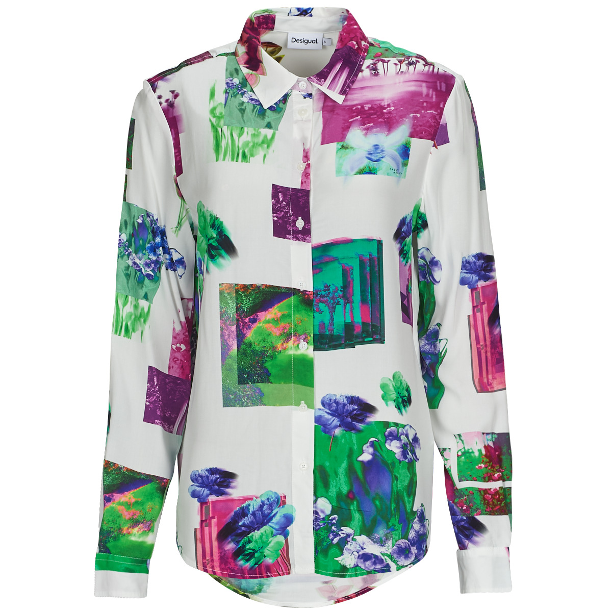 Clothing Women Shirts Desigual TRIESTE Multicolour