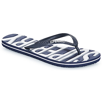 Shoes Women Flip flops Superdry Vintage Vegan Flip Flop Black / White