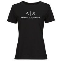 Clothing Women Short-sleeved t-shirts Armani Exchange 3DYTAF Black