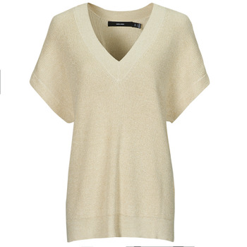 Clothing Women Short-sleeved t-shirts Vero Moda VMNEWLEXSUN  Beige