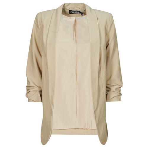 Clothing Women Jackets / Blazers Pieces PCBOSELLA Beige