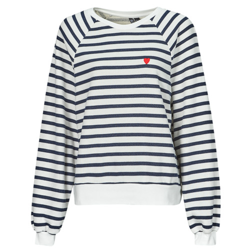 Clothing Women Sweaters Pieces PCGRETA Marine / Ecru