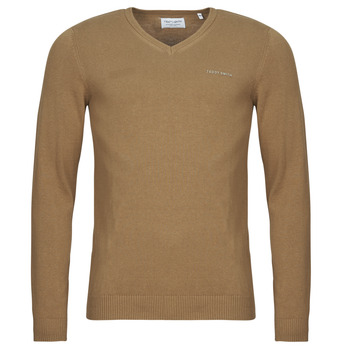 Clothing Men Jumpers Teddy Smith PULSER 3 Beige