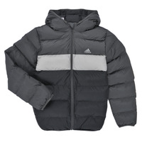 Clothing Boy Duffel coats Adidas Sportswear Synthetic Down Jacket Grey / Black