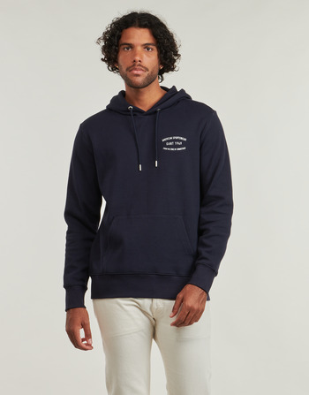 Clothing Men Sweaters Gant SMALL GRAPHIC SWEAT HOODIE Marine