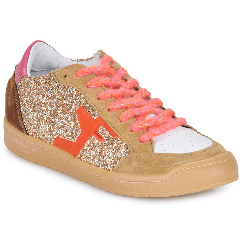 Shoes Women Low top trainers Serafini SAN DIEGO Camel / Gold