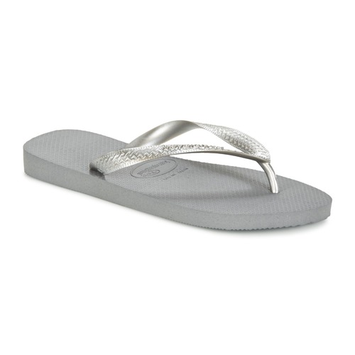 Shoes Women Flip flops Havaianas TOP METALLIC Grey / Steel