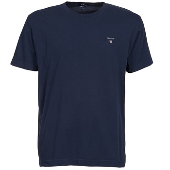 Clothing Men Short-sleeved t-shirts Gant SOLID Marine