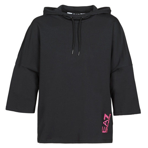 Odjeća Žene
 Sportske majice Emporio Armani EA7 TRAIN GRAPHIC SERIES W HOODIE CN GRAPHIC INSERT Crna /        višebojna         