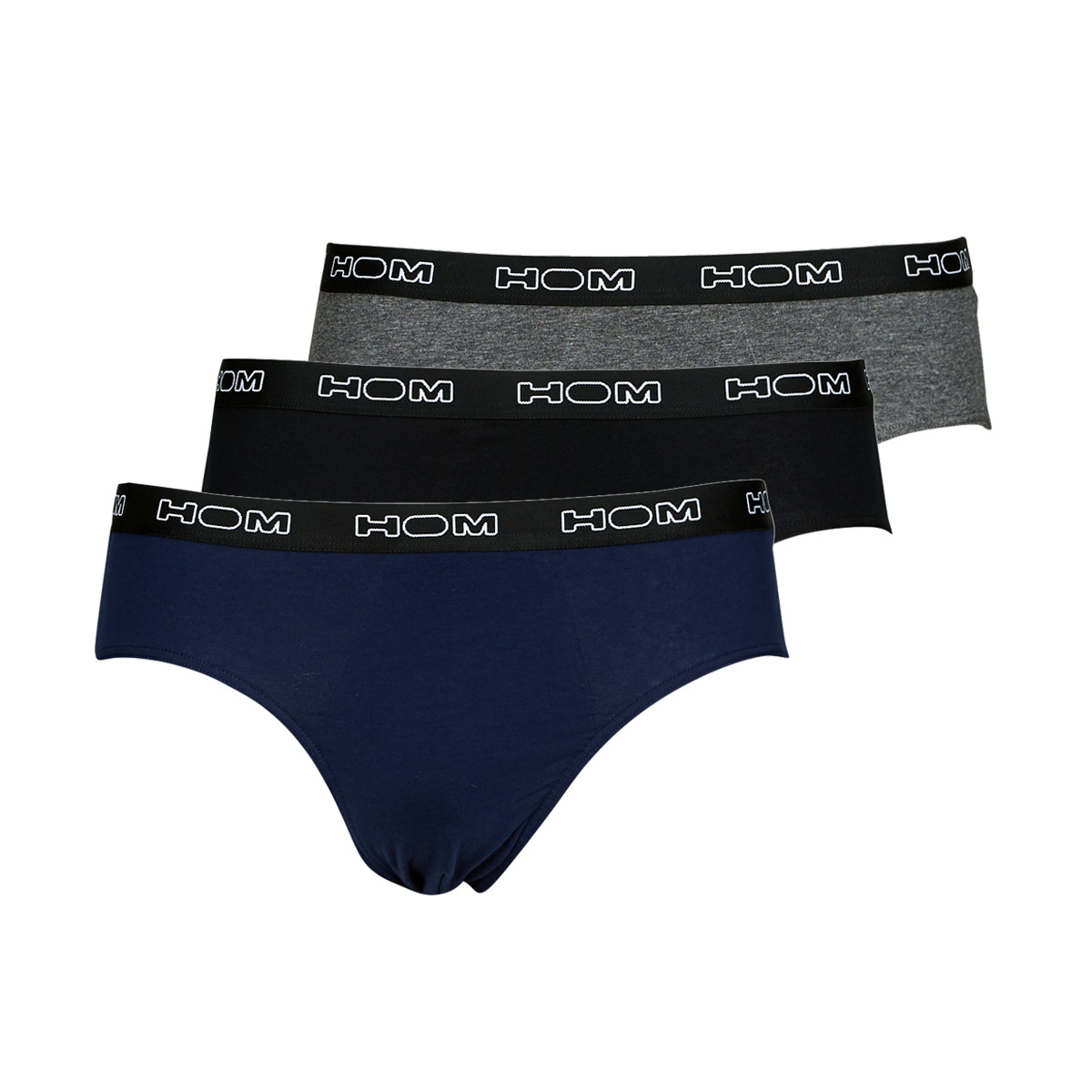 Donje rublje Muškarci
 Slip gaćice Hom HOM BOXERLINES X3 Crna / Siva