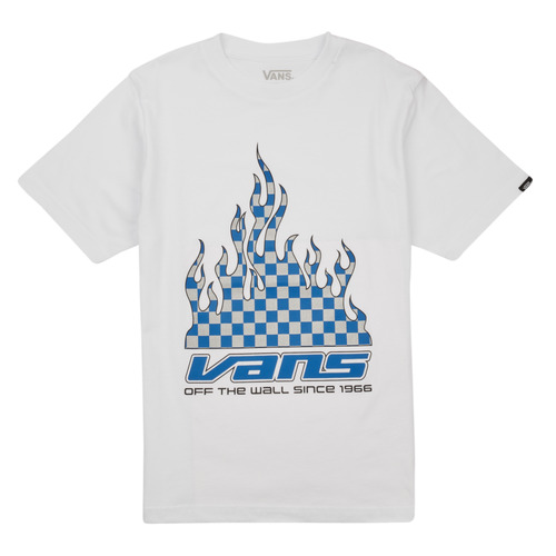 Odjeća Dječak
 Majice kratkih rukava Vans REFLECTIVE CHECKERBOARD FLAME SS Bijela