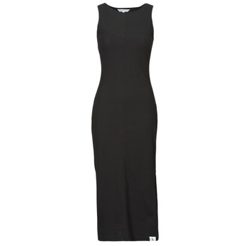 Odjeća Žene
 Duge haljine Calvin Klein Jeans SEAMING LONG RIB DRESS Crna