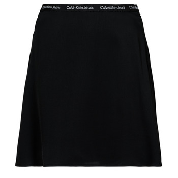 Odjeća Žene
 Suknje Calvin Klein Jeans LOGO ELASTIC SKIRT Crna