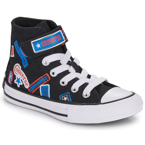 Obuća Djeca Visoke tenisice Converse CHUCK TAYLOR ALL STAR EASY-ON STICKERS Crna / Višebojna