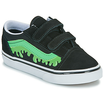 Obuća Djeca Niske tenisice Vans Old Skool V GLOW SLIME BLACK/GREEN Crna / Zelena