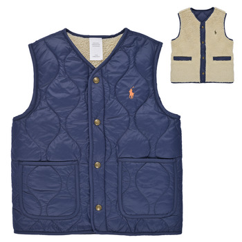 Odjeća Djeca Pernate jakne Polo Ralph Lauren REV HARTLAND-OUTERWEAR-VEST Bež