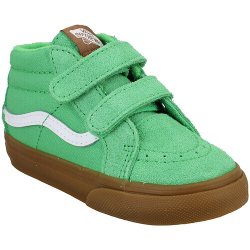 Obuća Djeca Modne tenisice Vans Sk8 Mid V Reissue Velours Toile Enfant Green Zelena