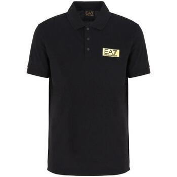 Odjeća Muškarci
 Majice / Polo majice Ea7 Emporio Armani Gold Label Pima Cotton Polo Shirt -Black Crna