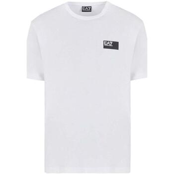 Odjeća Muškarci
 Majice / Polo majice Ea7 Emporio Armani Visibility Crew T-Shirt White Bijela