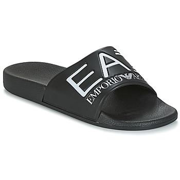 Obuća Sportske natikače Emporio Armani EA7 SEA WORLD VISIBILITY M SLIPPER Crna / Bijela