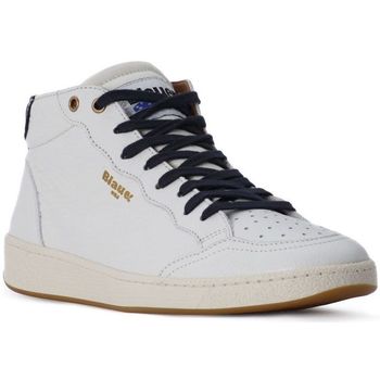 Chaussures Homme Baskets mode Blauer WHITE MURRAY HI Blanc