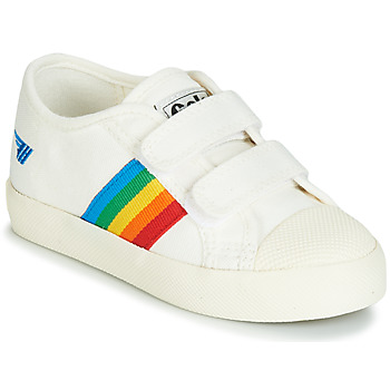 Chaussures Enfant Baskets basses Gola COASTER RAINBOW VELCRO Blanc